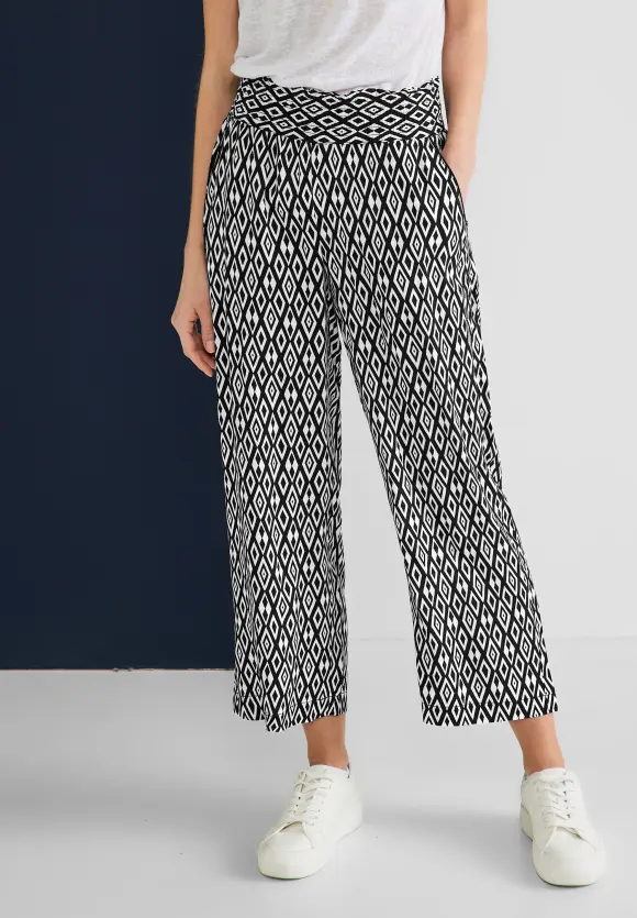 Street One Loose Fit Hose mit Print