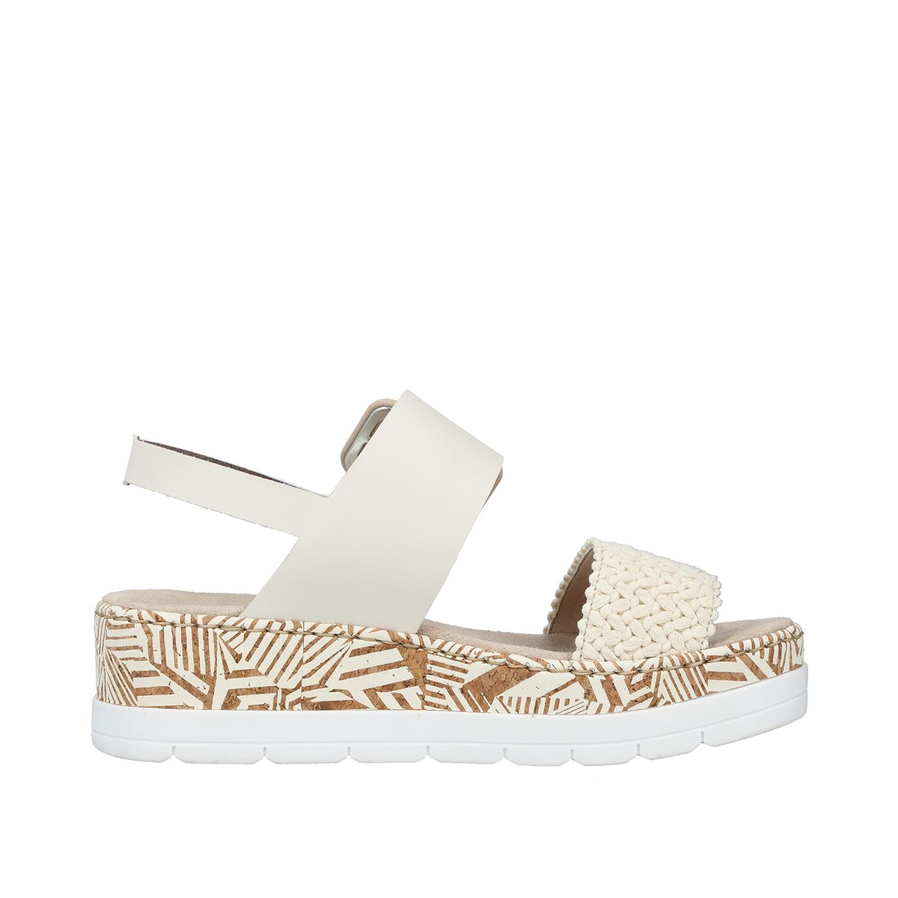 RIEKER Riemchen Sandalen beige