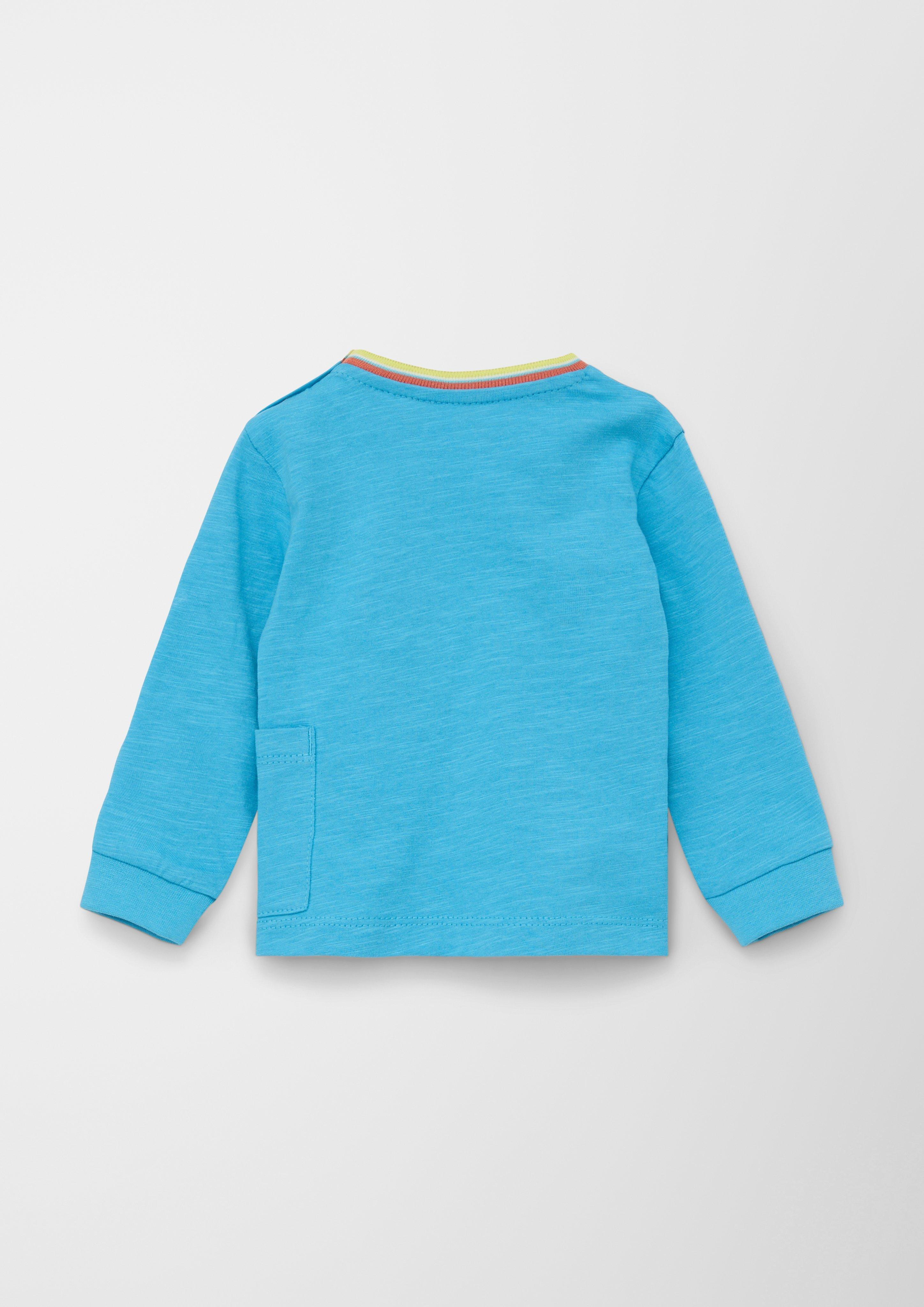 Longsleeve mit aufgesetzter Tasche  2128446-6416