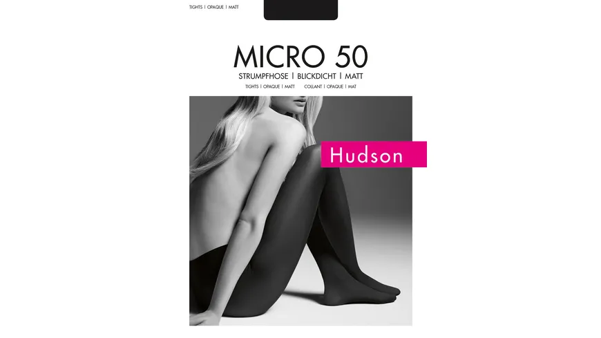 Hudson Damen Feinstrumpfhose Micro 50 DEN black