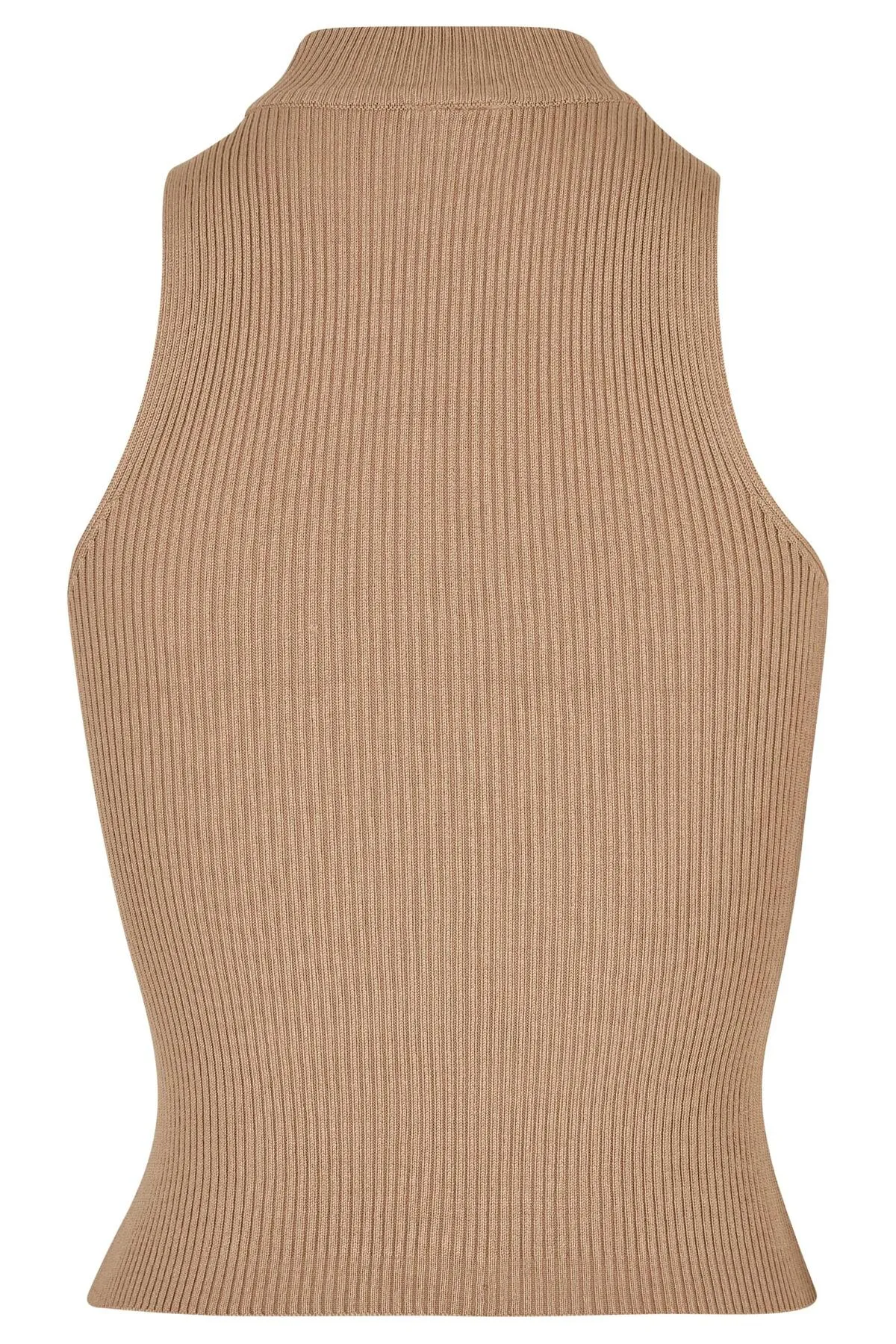Urban Classics  Damen Kurzes Rippstrick-Rollkragenoberteil für Damen