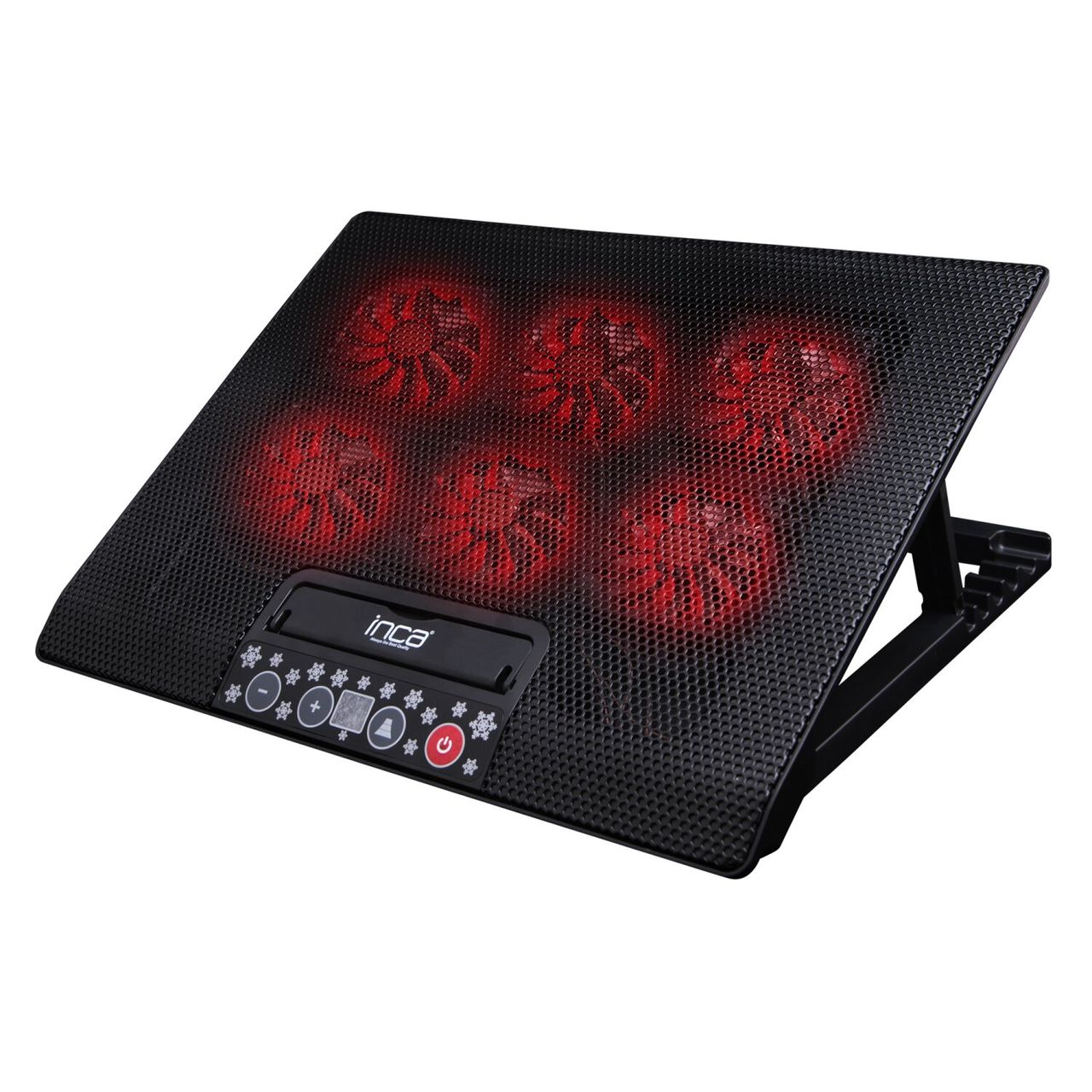 Inca INC-601GMS Laptopkühler Notebookkühler geeignet für 7-17-Zoll-Laptops 6x70mm Lüfter