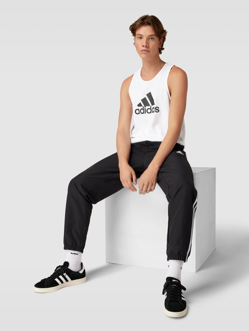 Tanktop mit Logo-Print in weiß