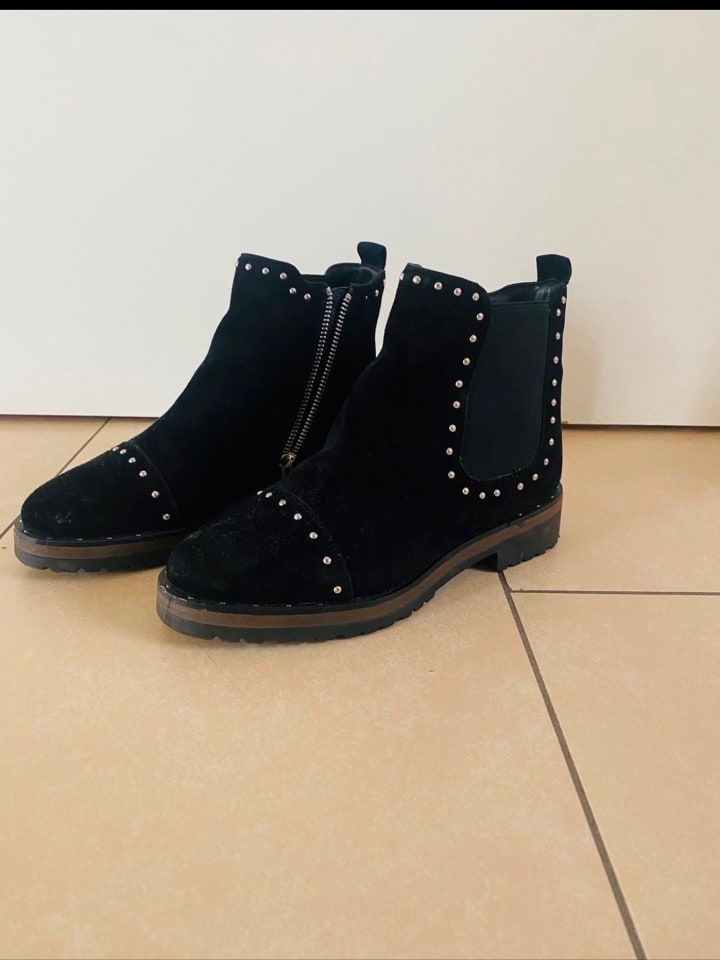 Pazolini Leder-Chelsea-Boots in Schwarz günstig kaufen 36