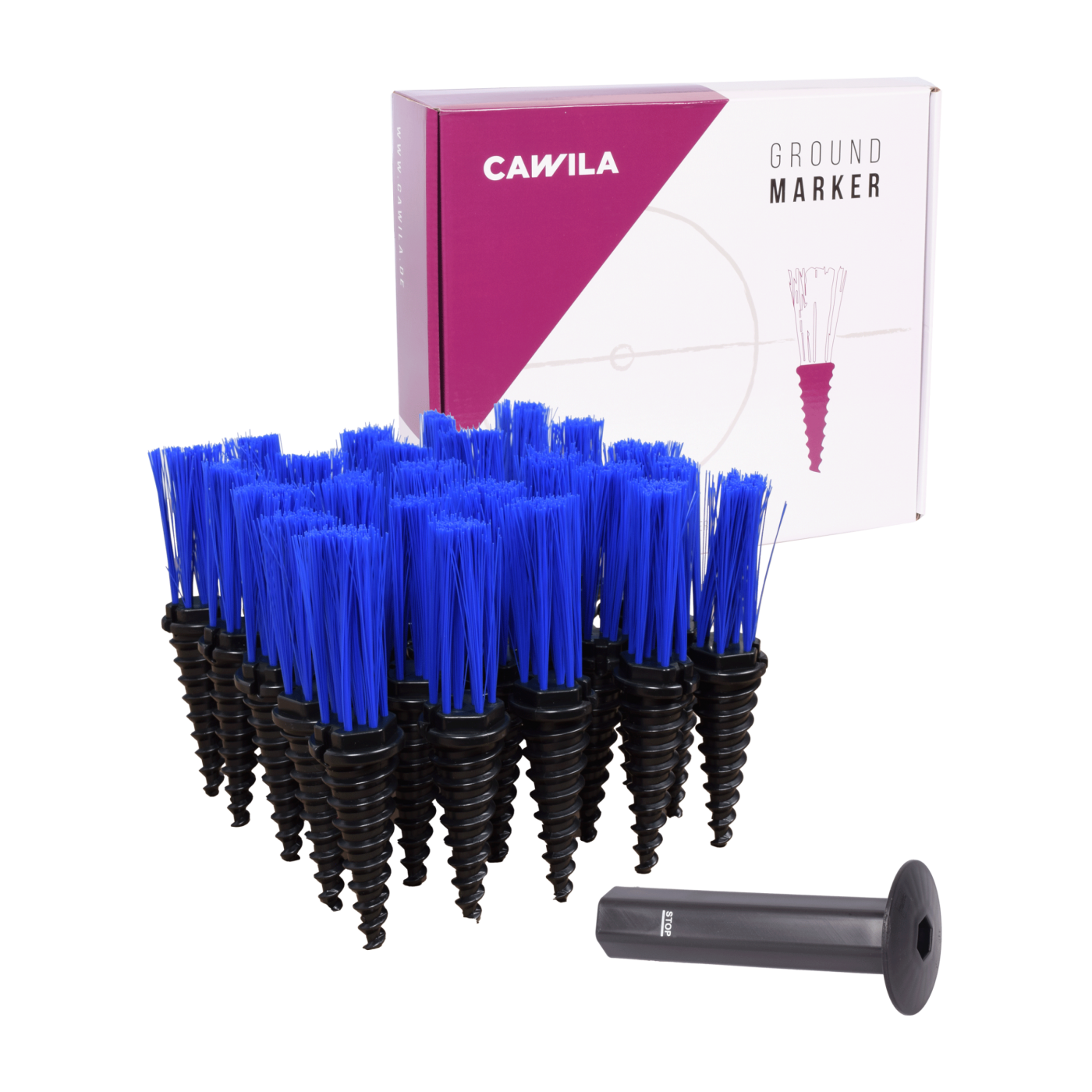 Cawila Einmesshilfe PITCH 25er Set Blau