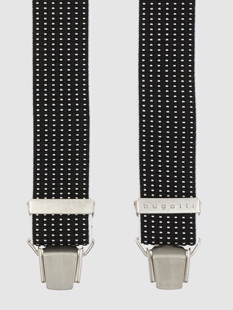 Hosenträger in X-Form in schwarz