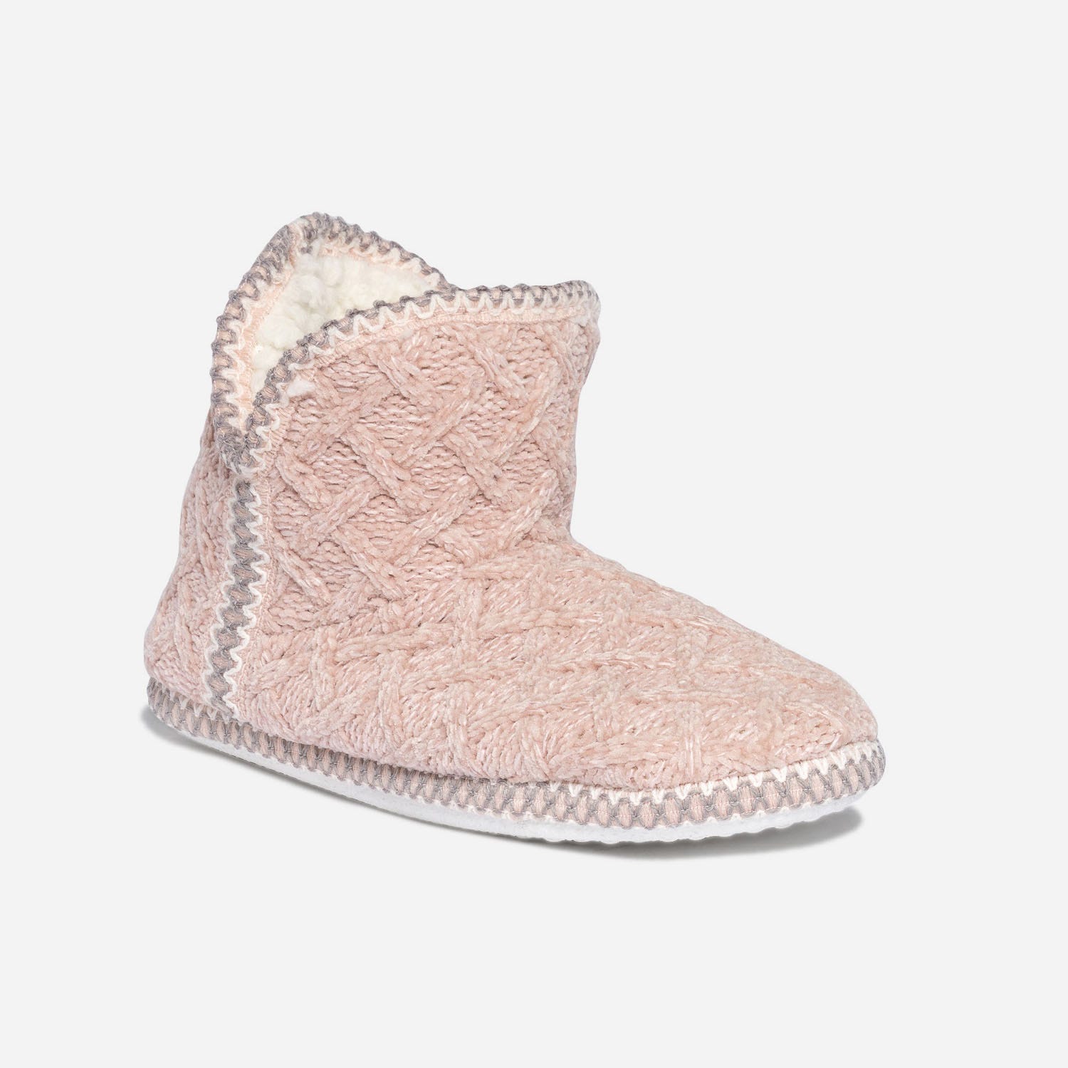 Chausson-boots rose fourré