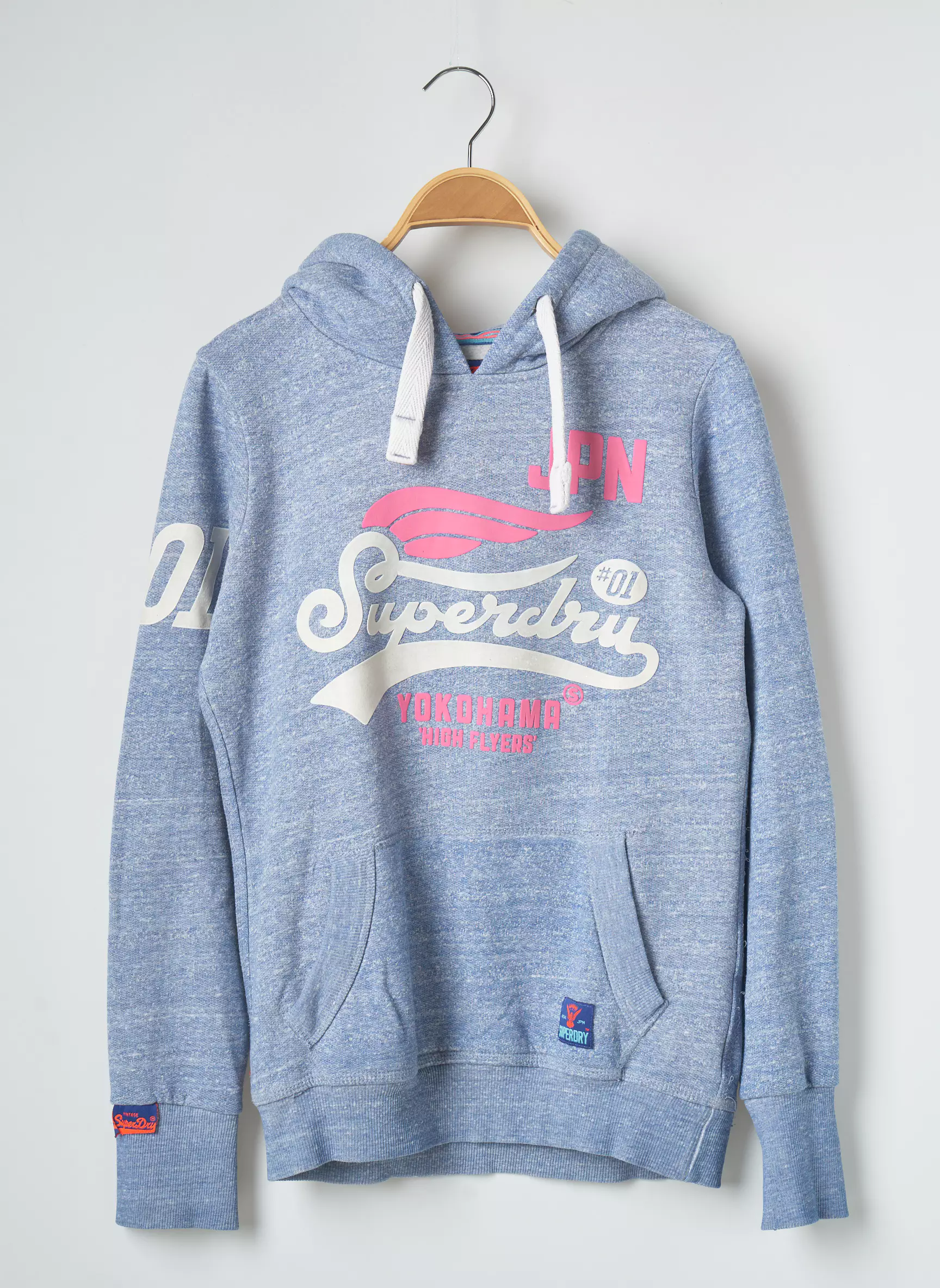Superdry Sweat Capuche Femme couleur bleu