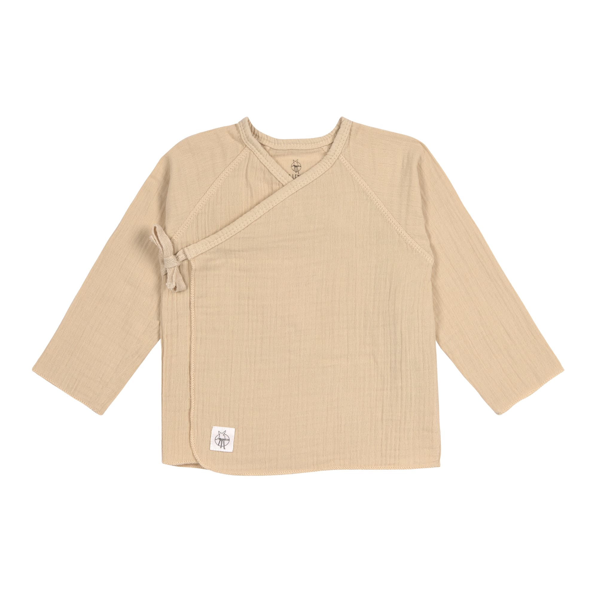 Baby Wickelshirt - Bio Baumwolle, Nature, Beige
