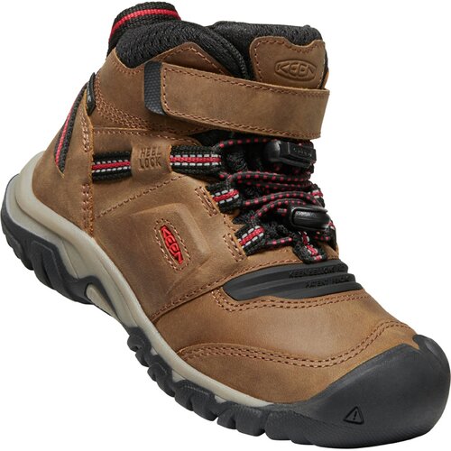 KINDER MULTIFUNKTIONSSTIEFEL RIDGE FLEX MID WP C-BISON/RED CARPET