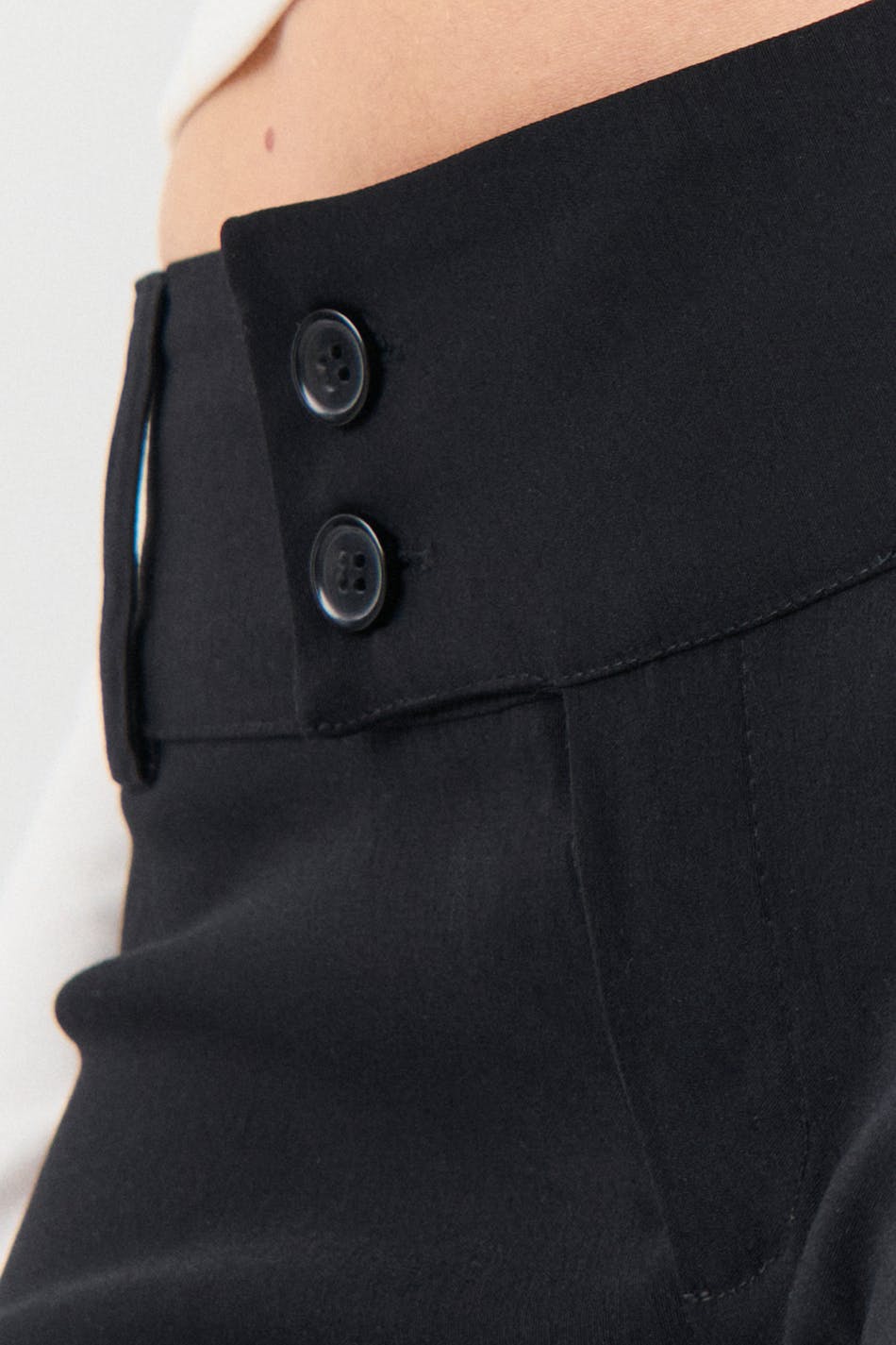 Low rise bootcut trousers