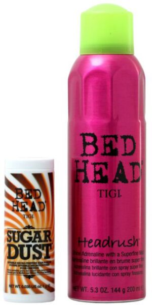 Tigi Bed Head Headrush Spray + Sugar Dust Haarpflegeset