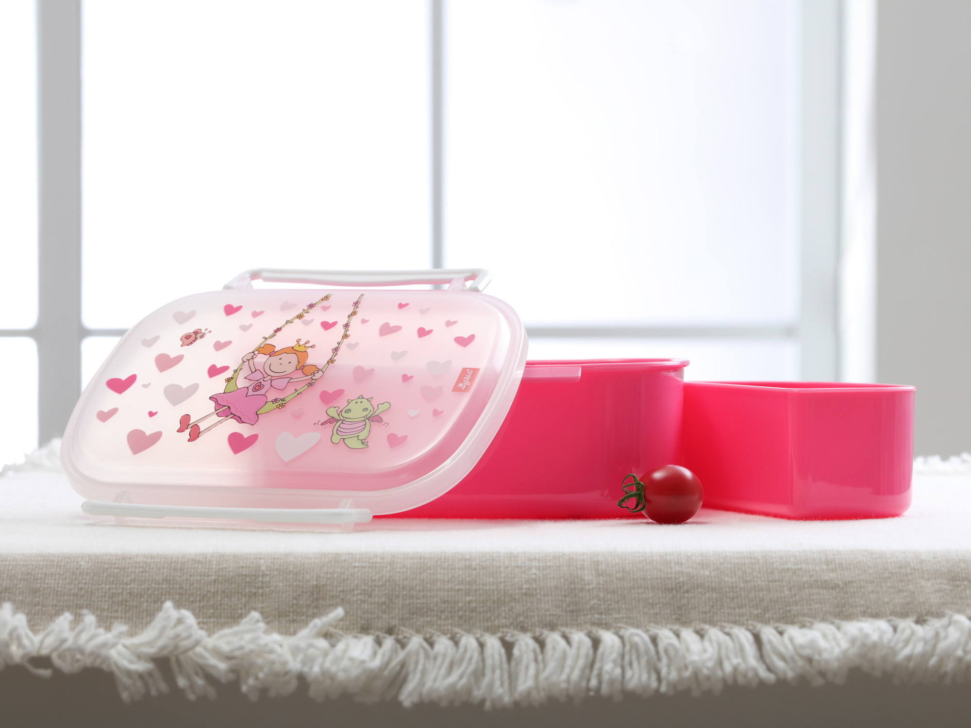 Brotzeitbox für Mädchen in rosa mit Pinky Queeny