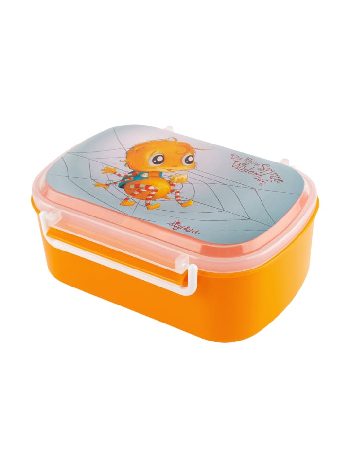 Sigikid Brotdose mit Bügelverschlüss Die kleine Spinne Widerlich in orange günstig kaufen onesize
