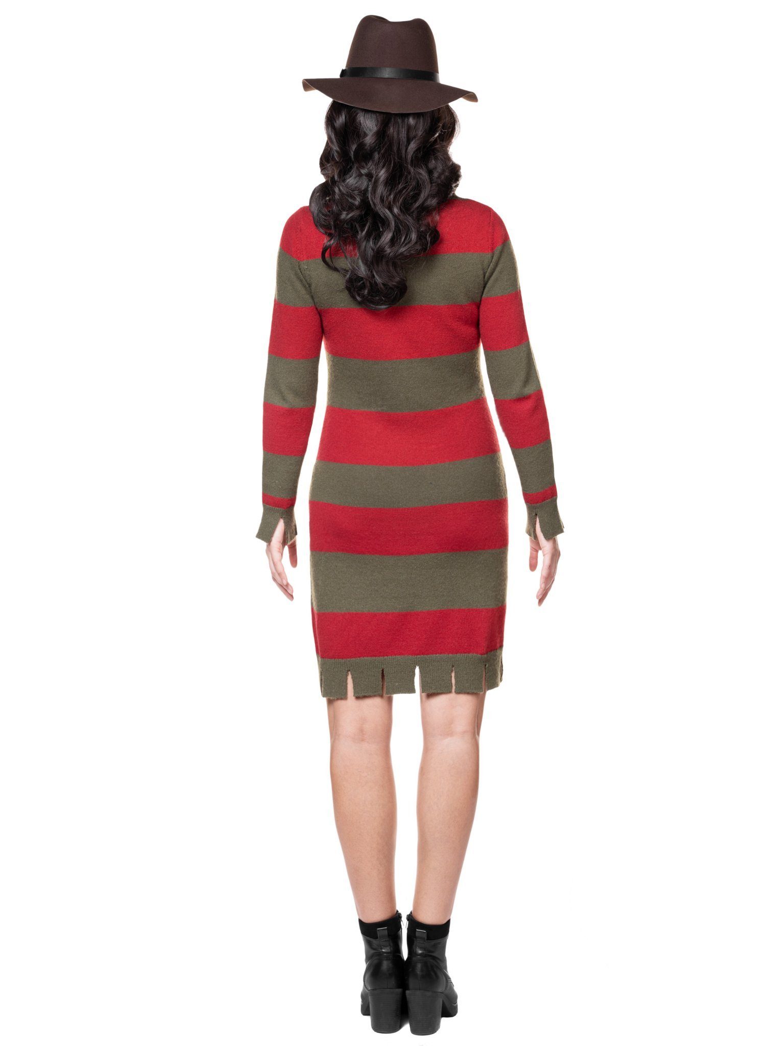 Metamorph Kostüm Freddy Krueger Kostüm für Frauen mit Hut und origi, Sei die Killerin der Träume!