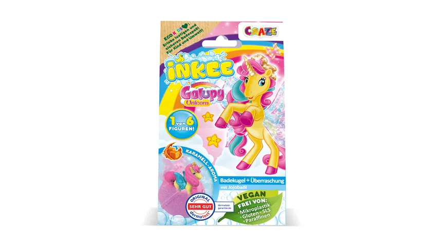CRAZE - INKEE Badekugel Galupy Unicorn 100 g