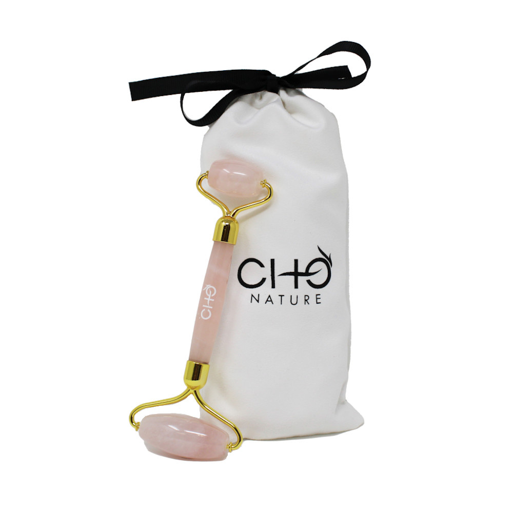 cho nature Rouleau en Quartz Rose Rouleau de massage en quartz rose
