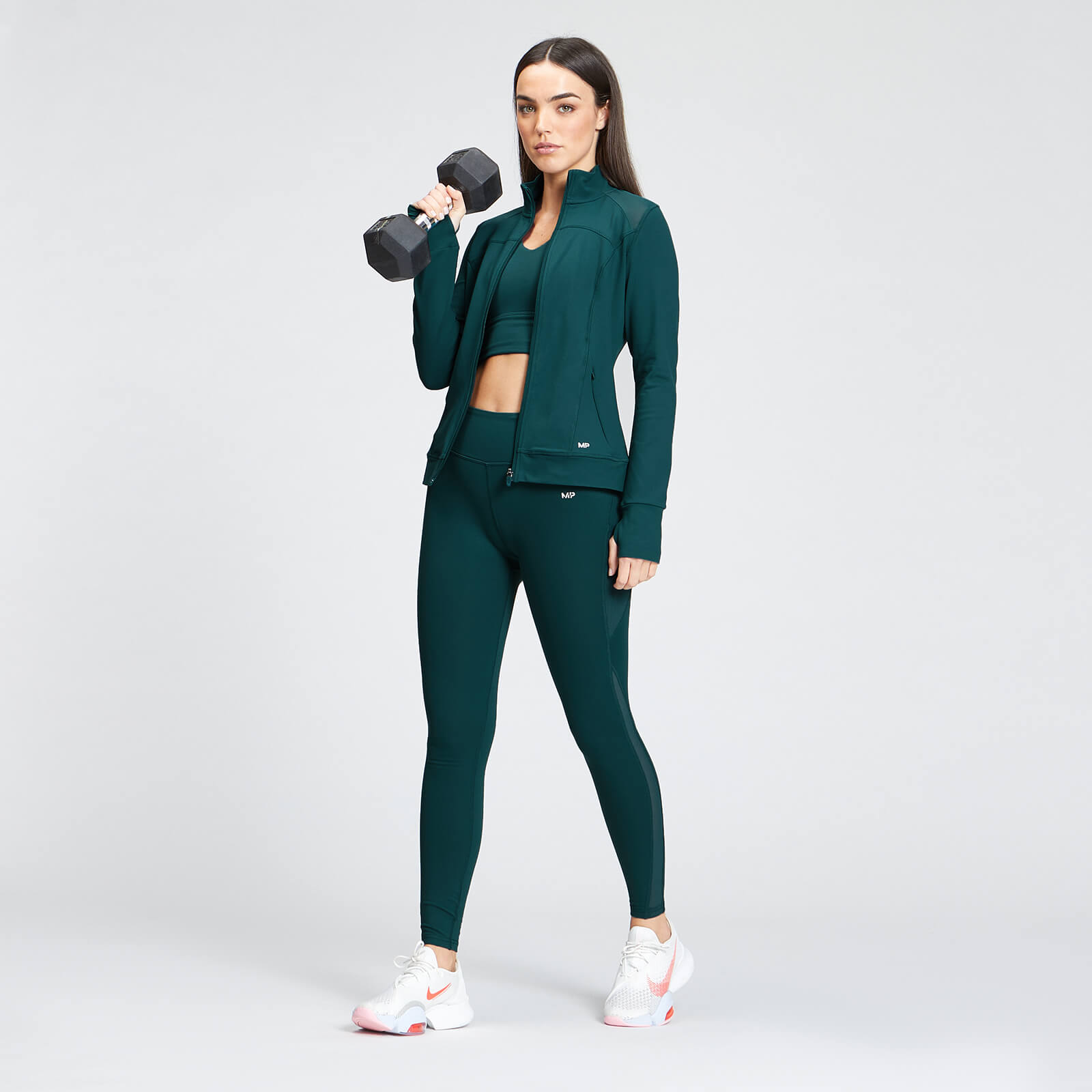 Veste en maille filet MP Power pour femmes – Bleu sarcelle foncé