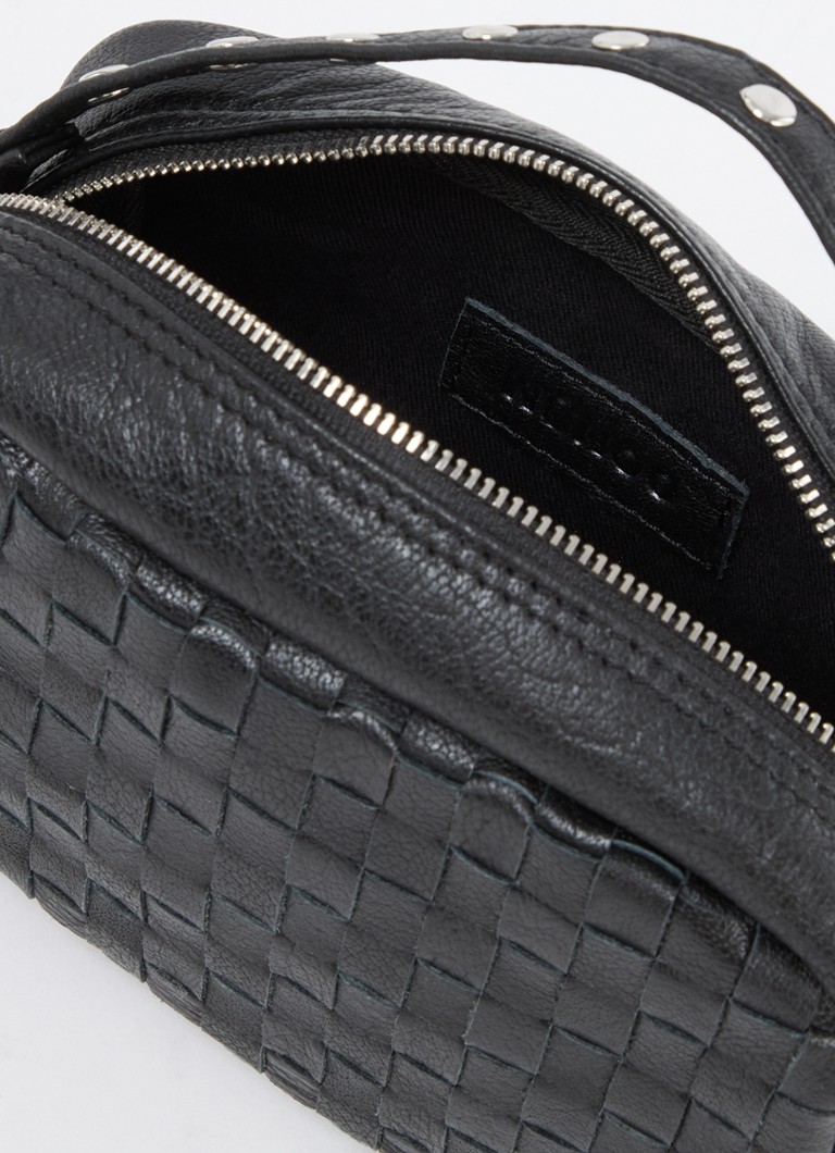 Núnoo Lyra Lederhandtasche mit geflochtenen Details und abnehmbarem Schulterriemen