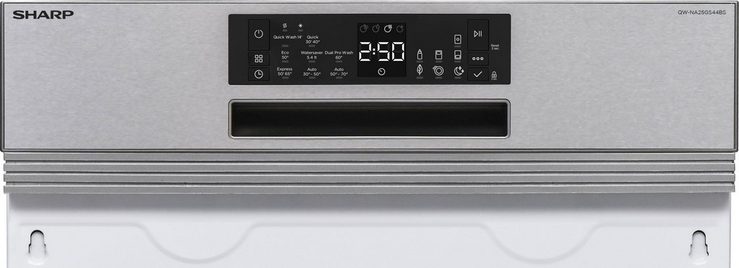 Sharp teilintegrierbarer Geschirrspüler, QW-NA25GS44BS-DE, 14 Maßgedecke