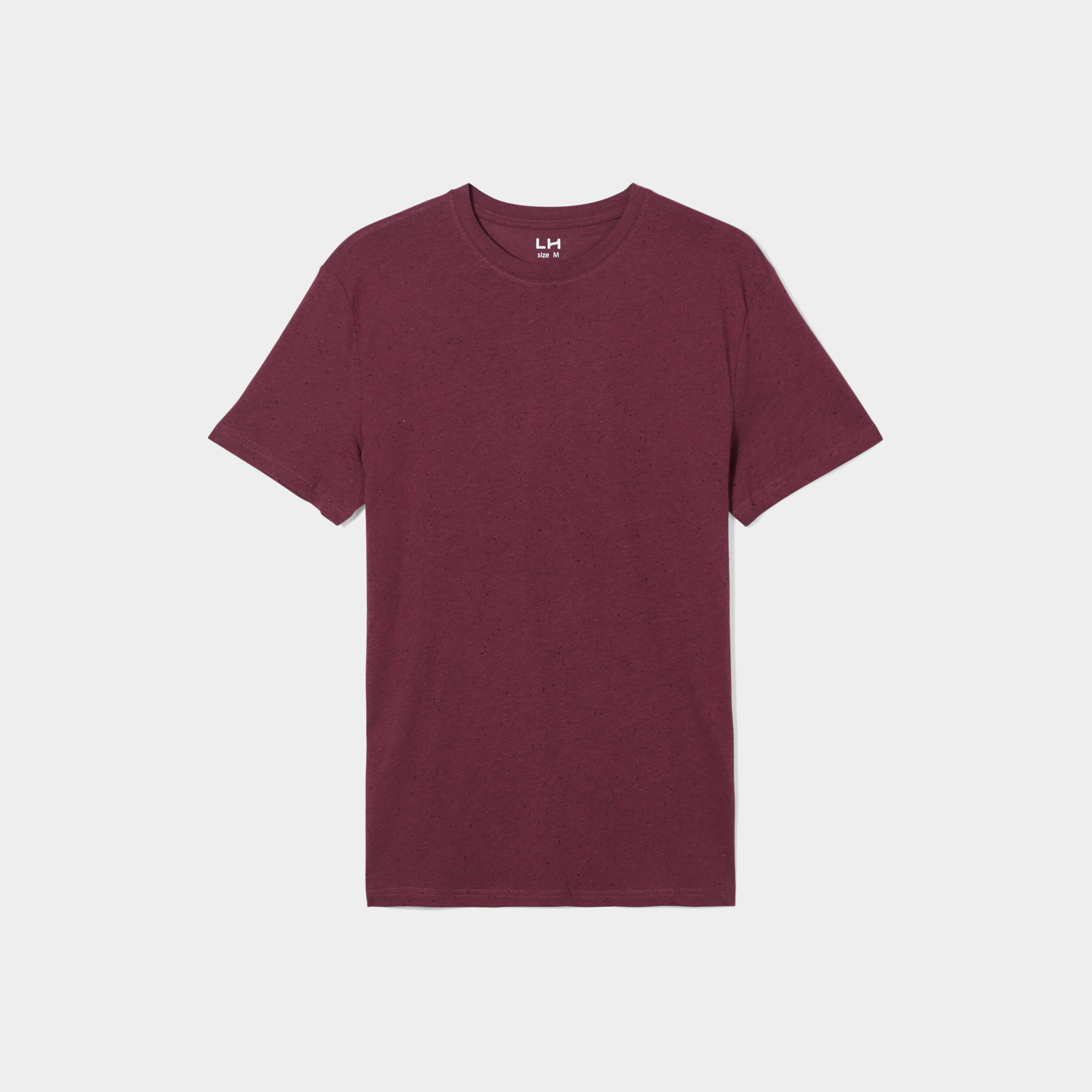 T-shirt manches courtes prune homme | La Halle