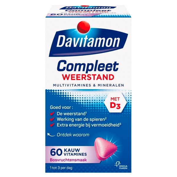 Davitamon Complete Resistance Forest Fruit Chewable Tablets 60 pieces