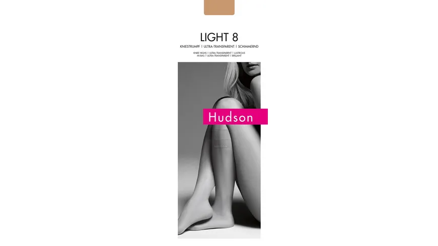 Hudson Damen Kniestrümpfe Light 8 DEN make-up