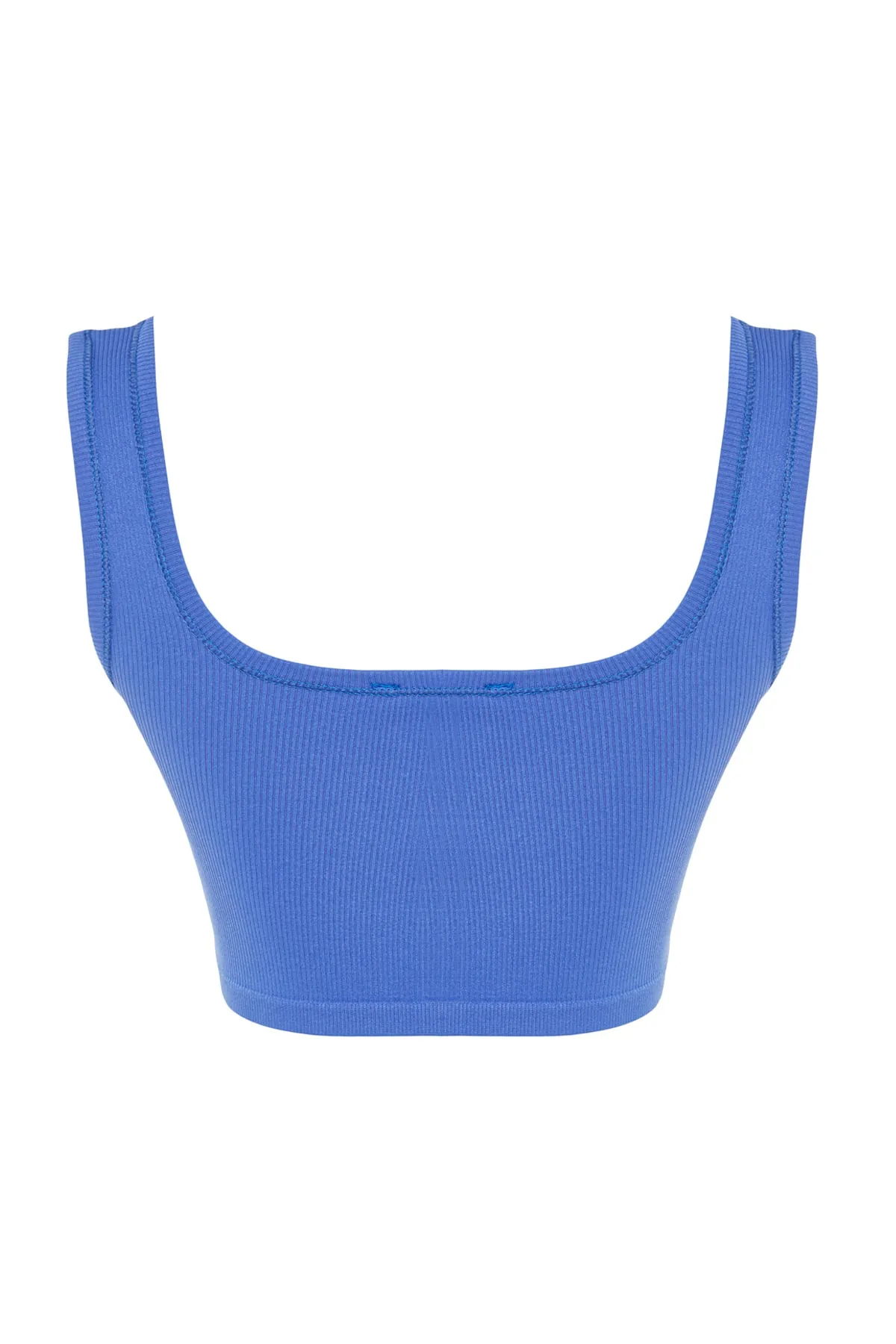 Trendyol Collection  Blauer nahtloser/nahtloser, leicht stützender/formender gestrickter Sport-BH TWOSS21SS0008
