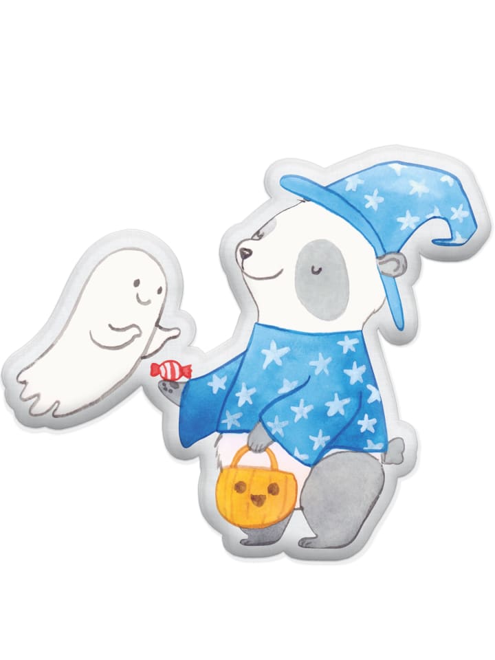 Mr. & Mrs. Panda Kissen Kuscheltier Panda Zauberer ohne Spruch in Weiß günstig kaufen