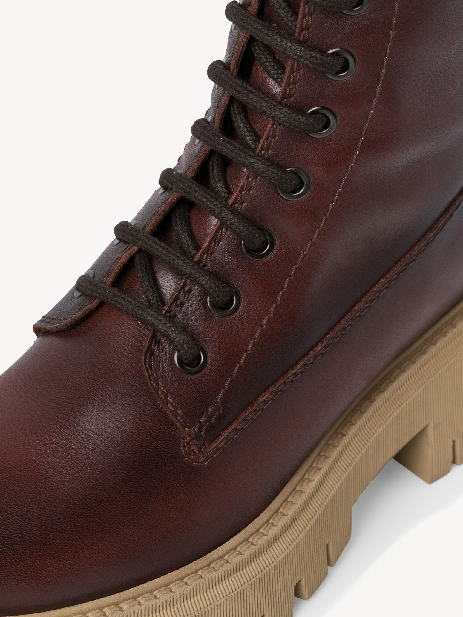 Bottine en cuir - marron