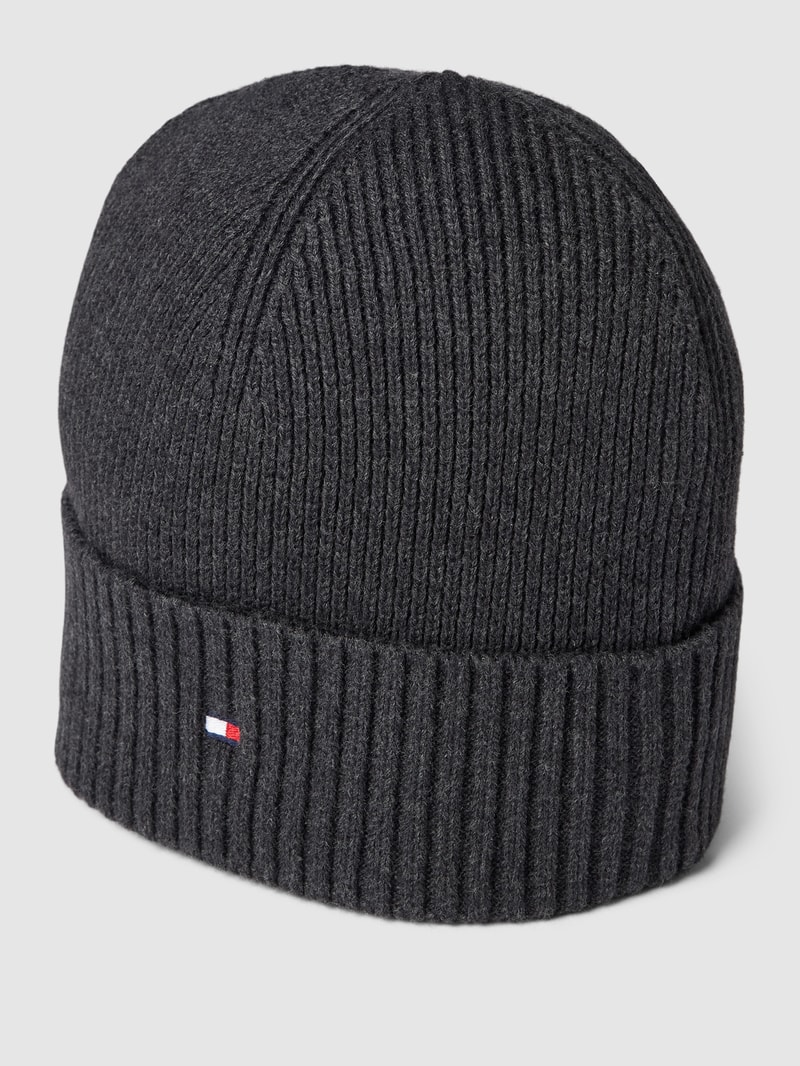Mütze mit Logo-Stitching in anthrazit