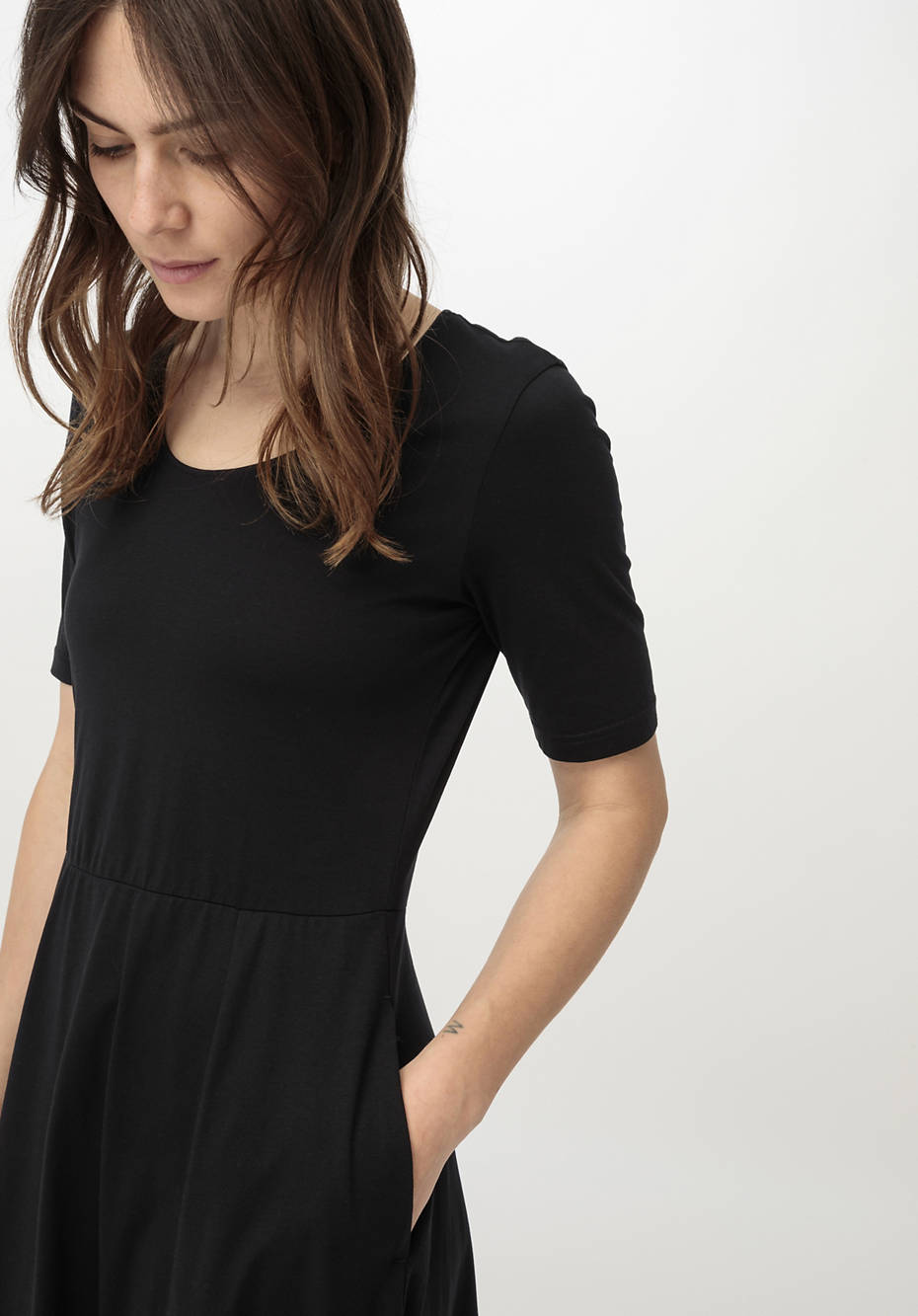 Midi-Kleid aus reiner Bio-Baumwolle