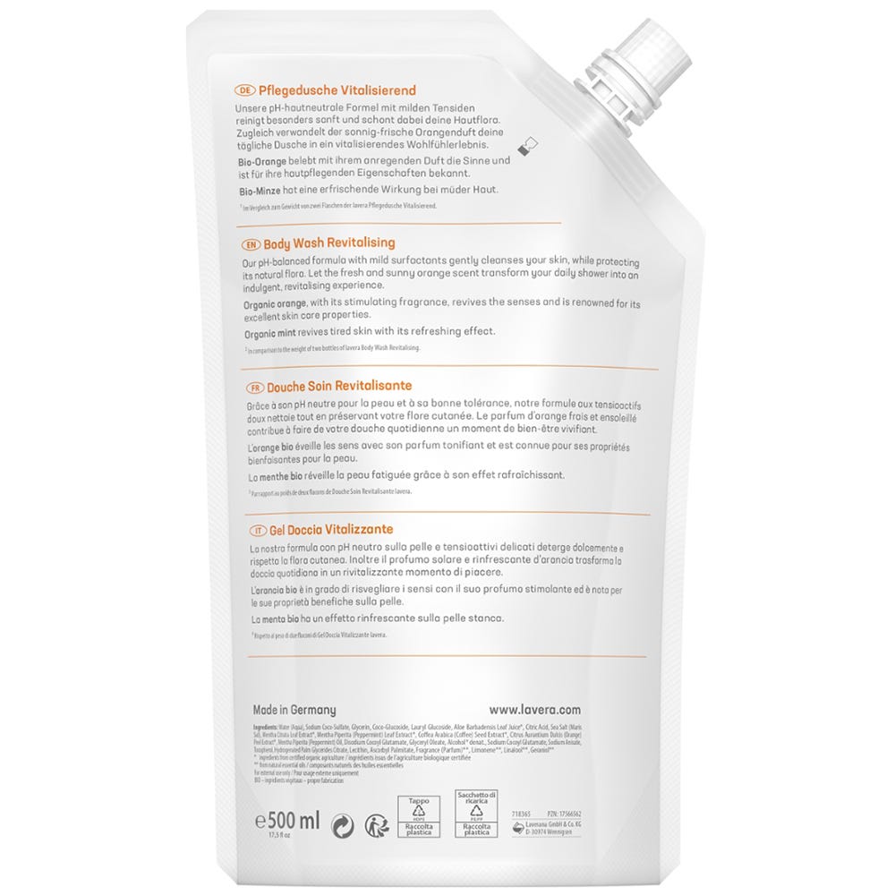 Lavera Pflegedusche Vitalisierend Nachfüllbeutel 500 ml