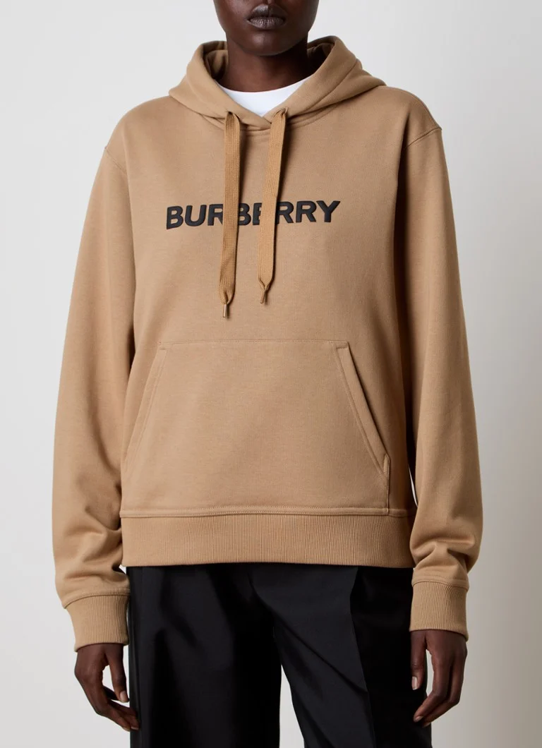 Hanorac cu imprimeu pe curea cu logo Burberry