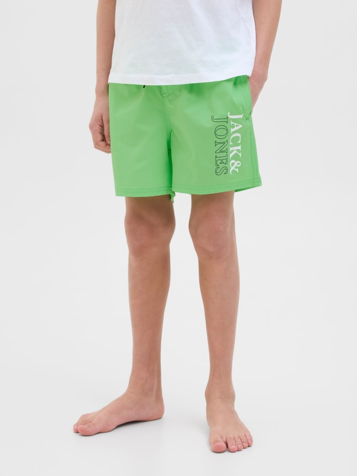 JACK & JONES Junior Badeshorts  JPSTMAUI JJSWIM DOUBLE LOGO JNR in summer green günstig kaufen