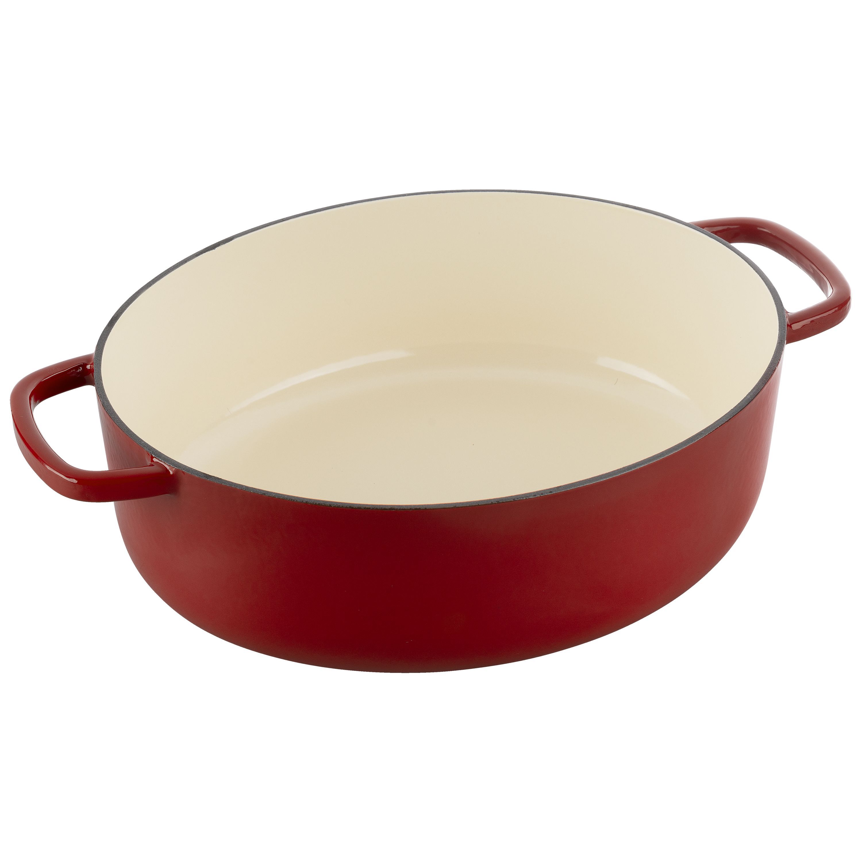 Cocotte 33 cm, oval, Rot, Gusseisen