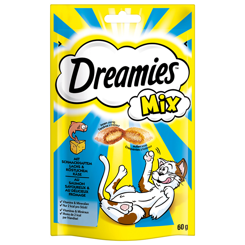 Dreamies Snacks Dreamies Mix 6x60g Käse & Lachs