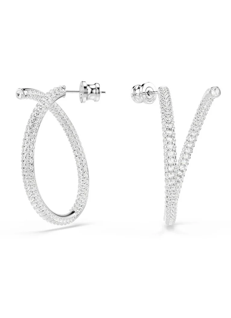 Swarovski Dextera stud earrings with crystal