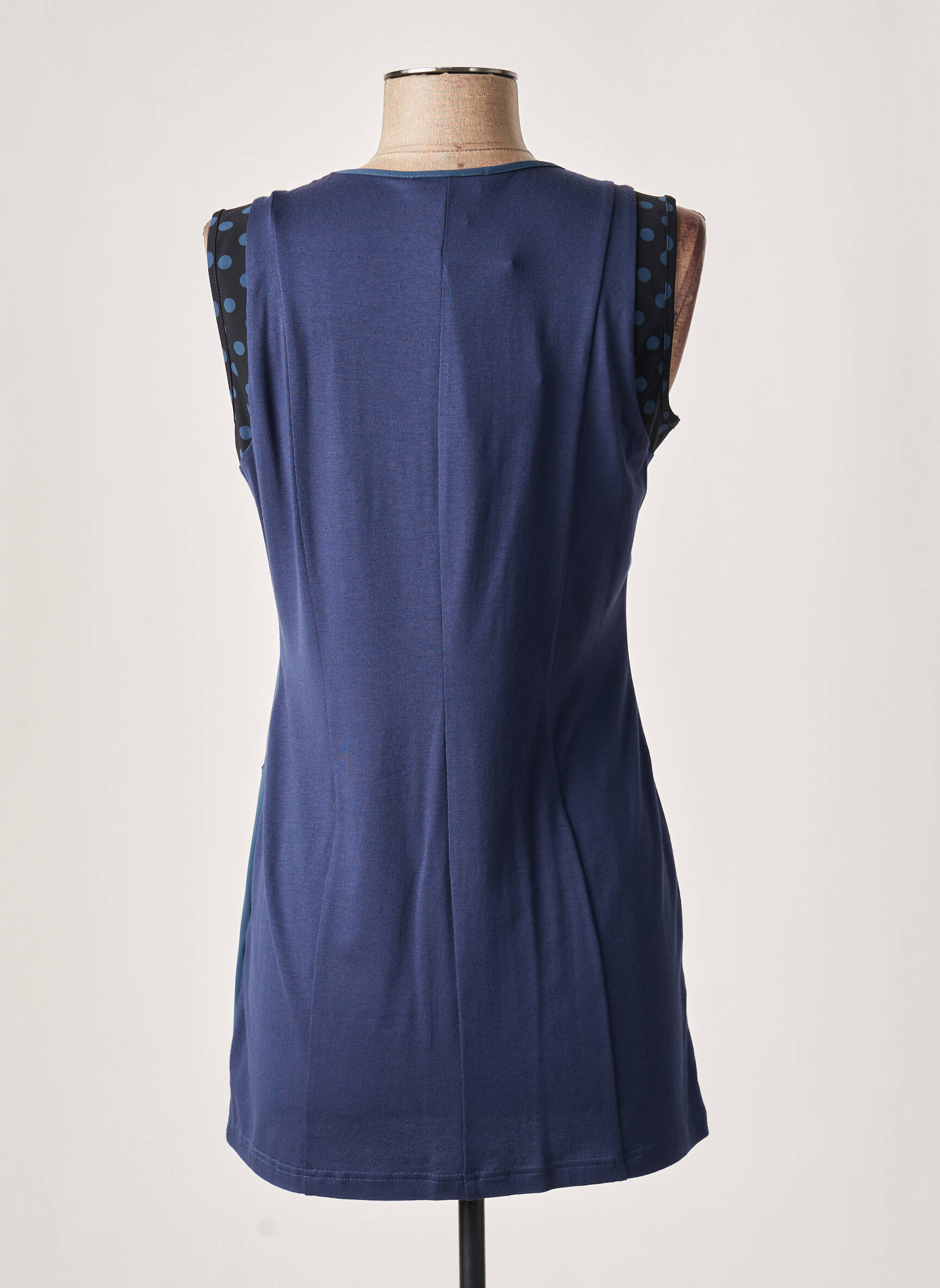 Meri Esca Tuniquesansmanche Femme couleur bleu