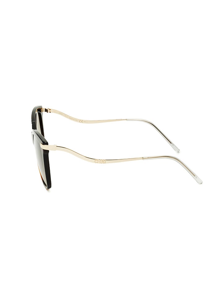 Jimmy Choo Damen-Sonnenbrille in Gold-Braun/ Beige günstig kaufen 55