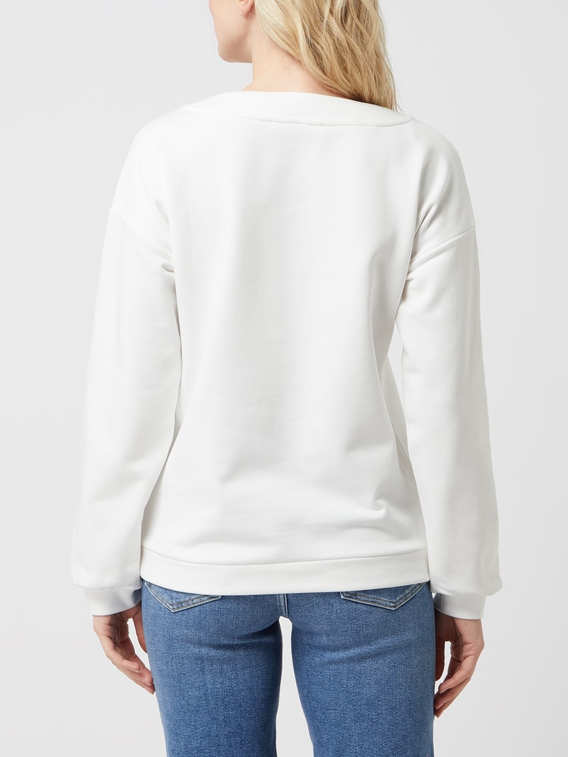 Sweatshirt mit Print in offwhite
