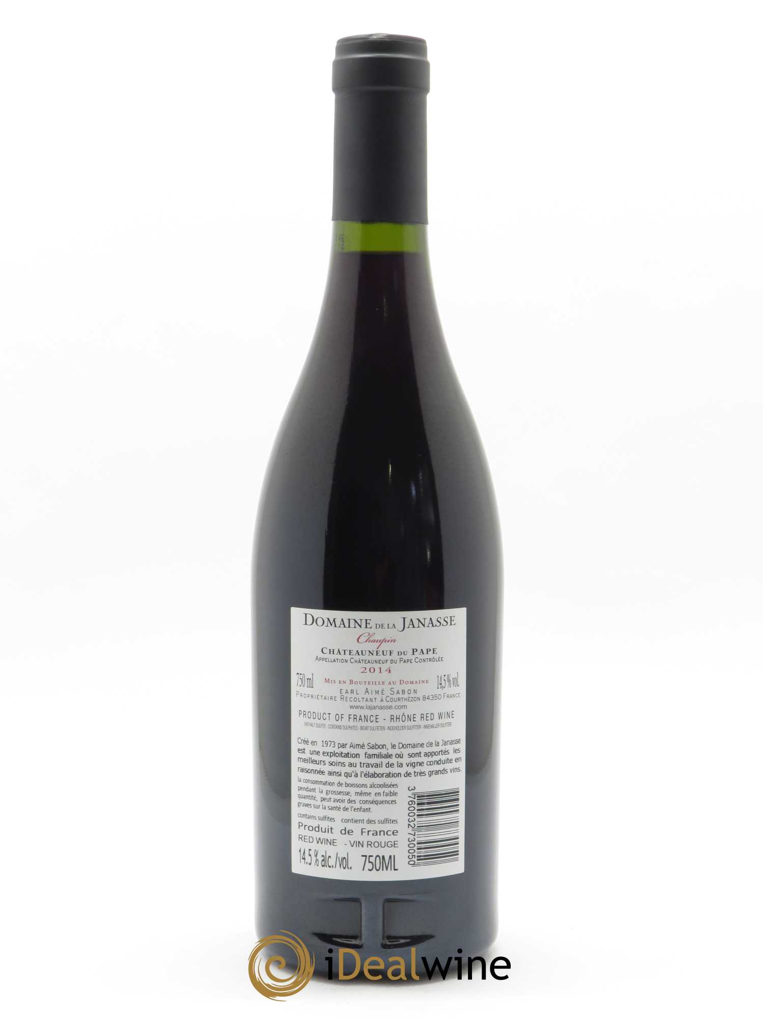 Châteauneuf-du-Pape Cuvée Chaupin La Janasse (Domaine de)  2014 - Lot de 1 Bouteille
