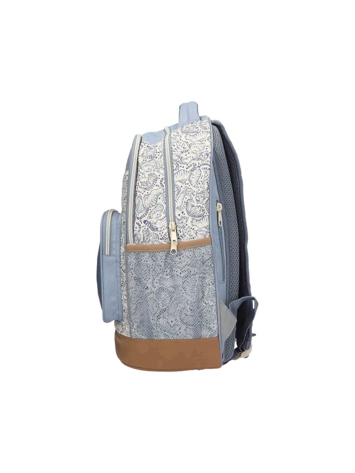 Depesche Schulrucksack TEAM TEDDY TOPModel 21 x 34 x 44 cm in blau-beige günstig kaufen onesize