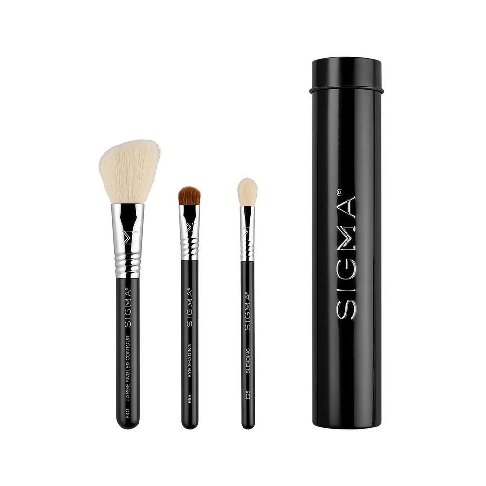 Sigma beauty Trio de pinceaux essentiels - noir Ensemble de pinceaux