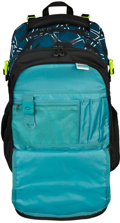 neoxx Schulrucksack Active, Flash yourself, aus recycelten PET-Flaschen