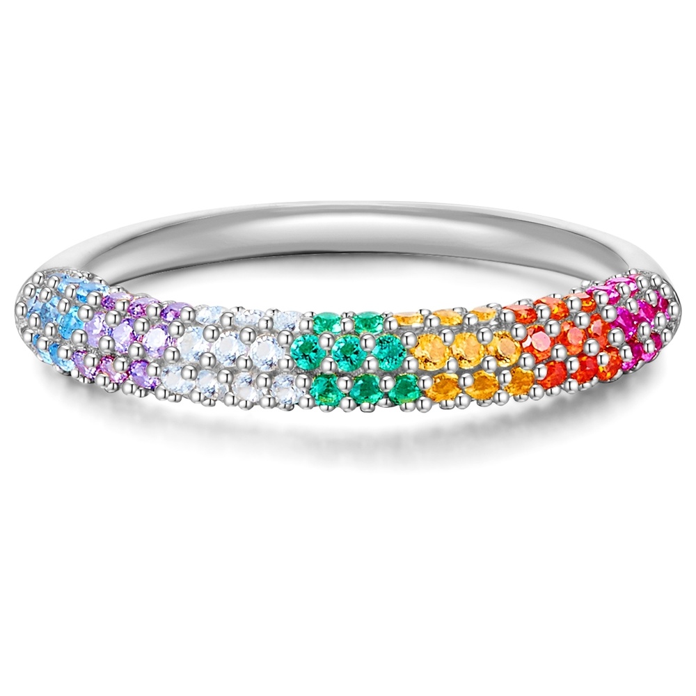 Glanzstücke München Bague en argent Argent sterling Oxyde de zirconium (CZ) en Argent Bague