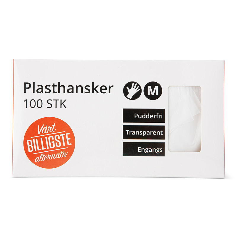 Soft Engangshansker 100 stk, plast