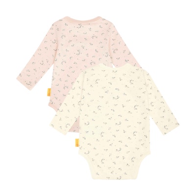 Body langarm 2er Pack, rosa für Mädchen
