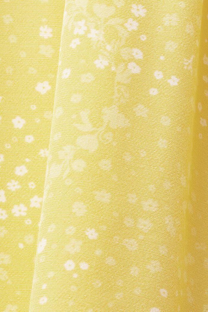 Bedrucktes Midikleid mit Bindedetail hinten