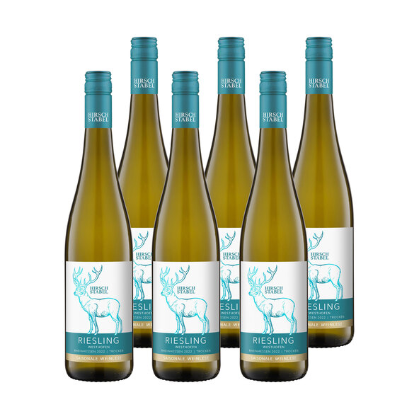 Riesling QbA, 6 Flaschen à 0,75 l